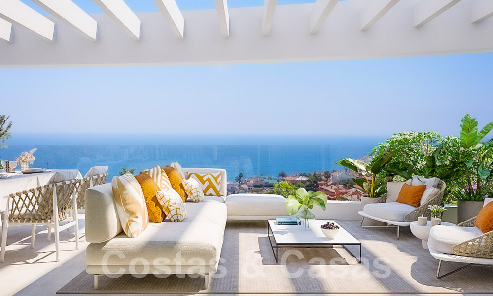 Nuevo complejo de apartamentos prestigioso en venta con vistas al Mediterráneo en Mijas Costa 62377