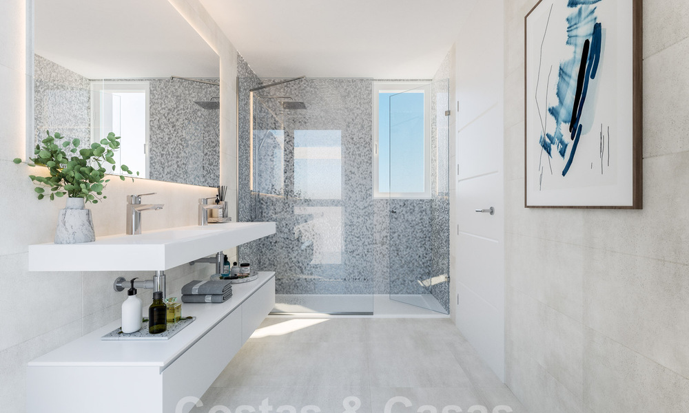 Nuevo complejo de apartamentos prestigioso en venta con vistas al Mediterráneo en Mijas Costa 62387