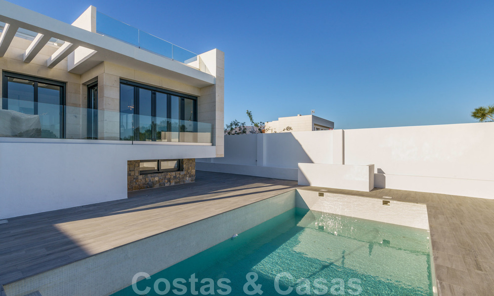 Nueva promoción de modernas villas de lujo en venta, en primera línea de golf con vistas al mar en Mijas, Costa del Sol 62464