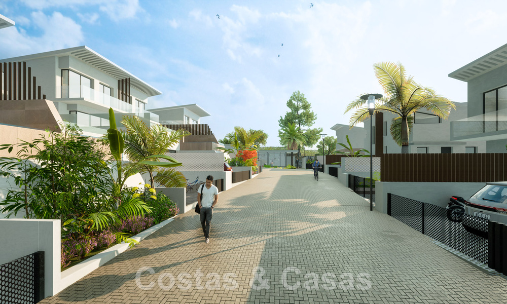 Nuevas casas de lujo de estilo contemporáneo en venta en el valle del golf de Mijas, Costa del Sol 63033