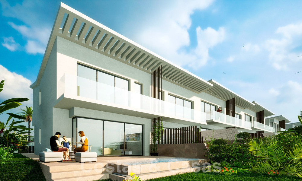 Nuevas casas de lujo de estilo contemporáneo en venta en el valle del golf de Mijas, Costa del Sol 63035