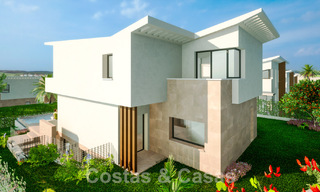 Nuevas casas de lujo de estilo contemporáneo en venta en el valle del golf de Mijas, Costa del Sol 63036 
