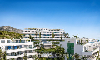 Nuevos e innovadores apartamentos en venta con vistas panorámicas al mar en Mijas, Costa del Sol 63078 