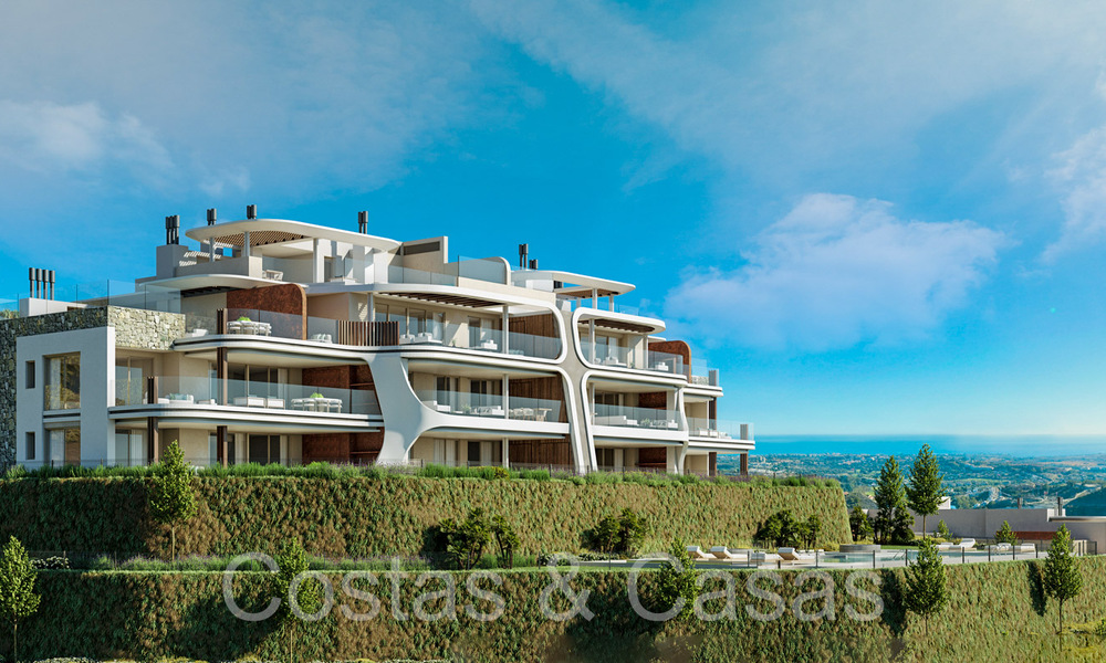 Nuevo proyecto de apartamentos modernos en venta, en un privilegiado resort de golf en las colinas de Marbella - Benahavis 63768