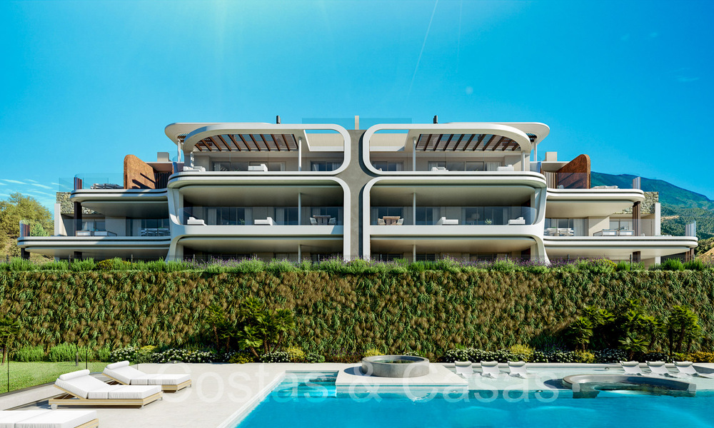 Nuevo proyecto de apartamentos modernos en venta, en un privilegiado resort de golf en las colinas de Marbella - Benahavis 63771
