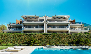 Nuevo proyecto de apartamentos modernos en venta, en un privilegiado resort de golf en las colinas de Marbella - Benahavis 63771 