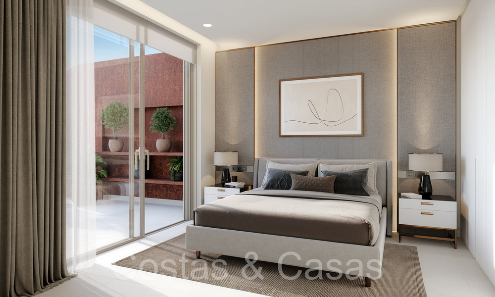 Nuevo proyecto de apartamentos modernos en venta, en un privilegiado resort de golf en las colinas de Marbella - Benahavis 63781