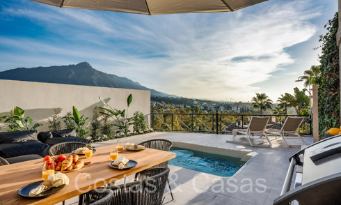 Sofisticado apartamento de lujo con vistas al lago, a la montaña y al mar en venta en Nueva Andalucía, Marbella 64466