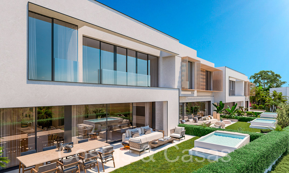 Nuevo proyecto con modernas casas de lujo en venta junto al campo de golf en Mijas, Costa del Sol 64612