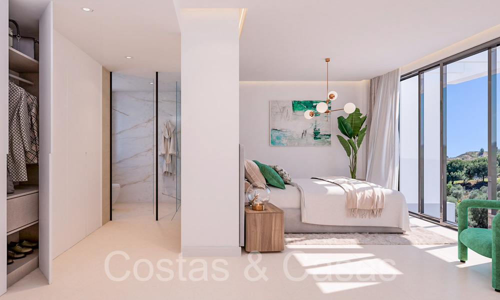 Nuevo proyecto con modernas casas de lujo en venta junto al campo de golf en Mijas, Costa del Sol 64617