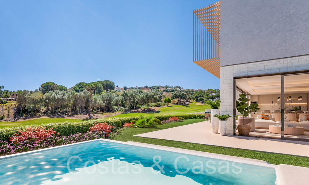Nuevo proyecto con modernas casas de lujo en venta junto al campo de golf en Mijas, Costa del Sol 64619