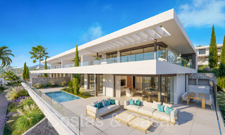 Casas nuevas y modernistas en venta directamente en el campo de golf en el este de Marbella 64762 
