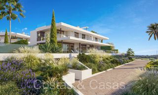 Casas nuevas y modernistas en venta directamente en el campo de golf en el este de Marbella 64763 