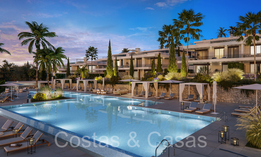 Casas nuevas y modernistas en venta directamente en el campo de golf en el este de Marbella 64769