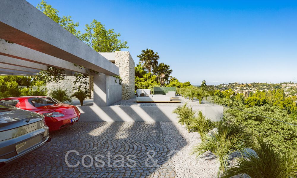 Terreno edificable + proyecto exclusivo de villa en venta junto al campo de golf en Nueva Andalucía, Marbella 64951