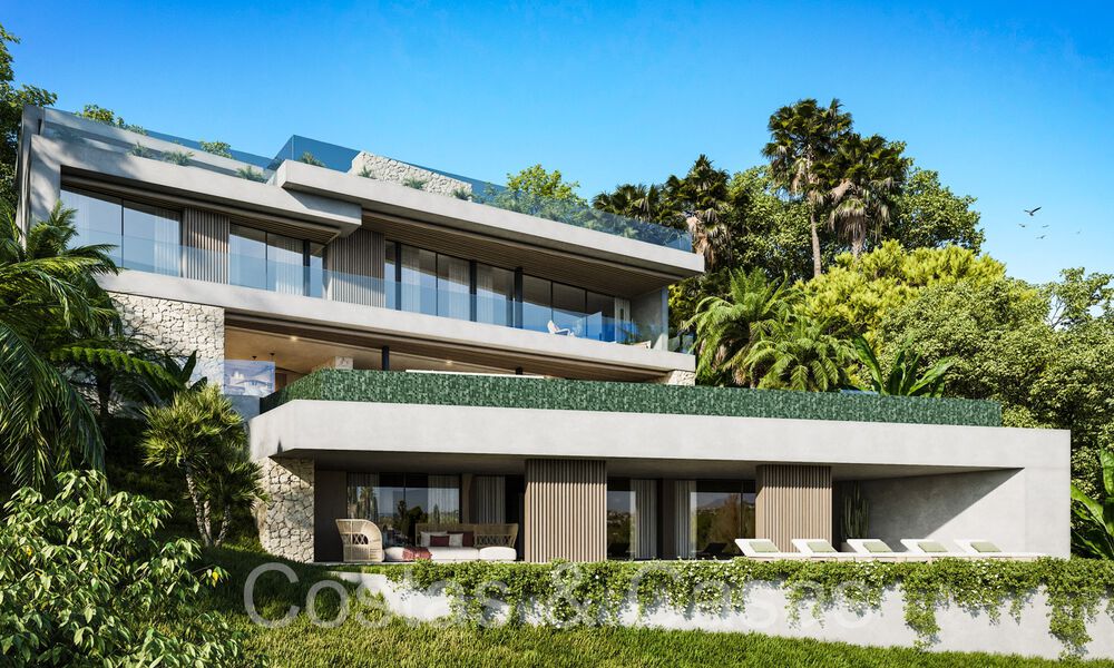 Terreno edificable + proyecto exclusivo de villa en venta junto al campo de golf en Nueva Andalucía, Marbella 64956