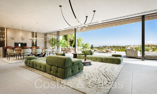 Terreno edificable + proyecto exclusivo de villa en venta junto al campo de golf en Nueva Andalucía, Marbella 64964 