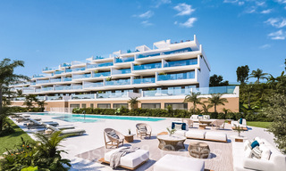 Apartamentos de lujo nuevos y contemporáneos con vistas al mar en venta en Manilva, Costa del Sol 65078