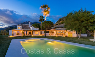 Finca de lujo andaluza con alojamiento de invitados y sublimes vistas al mar en venta en las colinas de Estepona 65085 