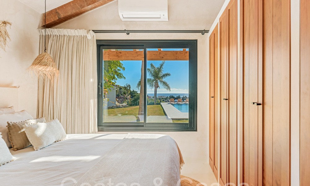 Finca de lujo andaluza con alojamiento de invitados y sublimes vistas al mar en venta en las colinas de Estepona 65094