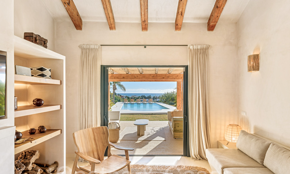 Finca de lujo andaluza con alojamiento de invitados y sublimes vistas al mar en venta en las colinas de Estepona 65103