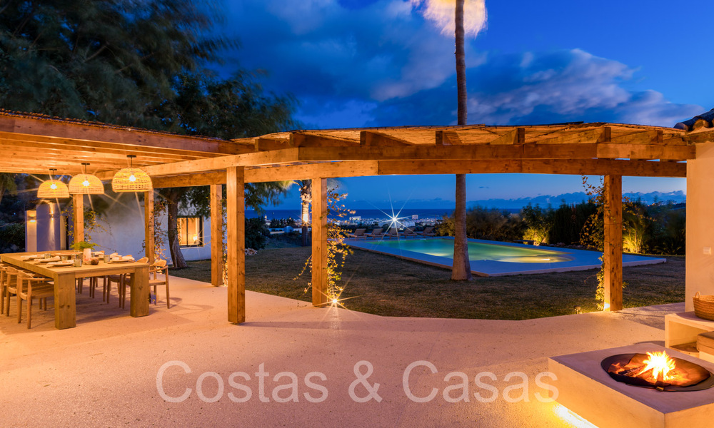 Finca de lujo andaluza con alojamiento de invitados y sublimes vistas al mar en venta en las colinas de Estepona 65112