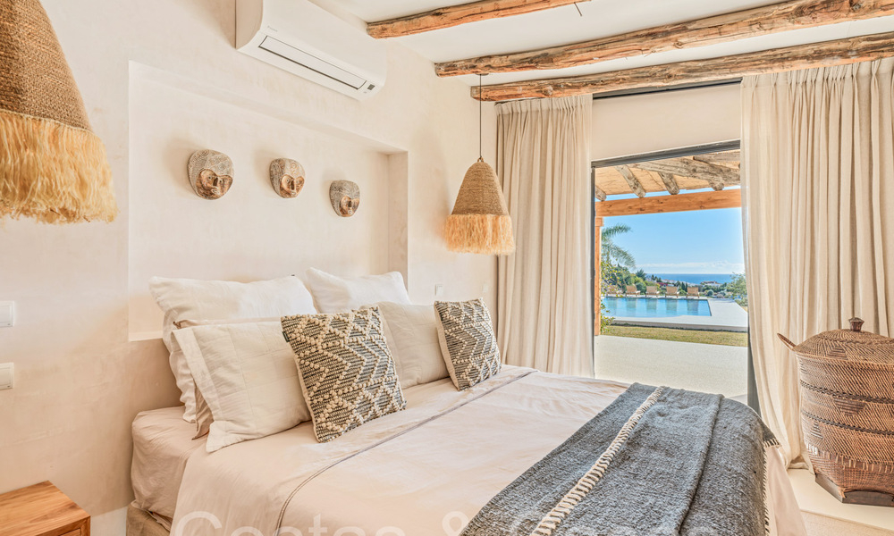 Finca de lujo andaluza con alojamiento de invitados y sublimes vistas al mar en venta en las colinas de Estepona 65124