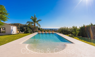 Finca de lujo andaluza con alojamiento de invitados y sublimes vistas al mar en venta en las colinas de Estepona 65125 