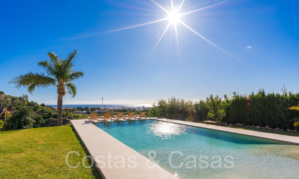 Finca de lujo andaluza con alojamiento de invitados y sublimes vistas al mar en venta en las colinas de Estepona 65126