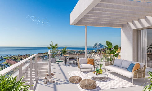 Nuevo en el mercado. Elegantes apartamentos en venta en un entorno privilegiado de golf en San Roque, Costa del Sol 65060