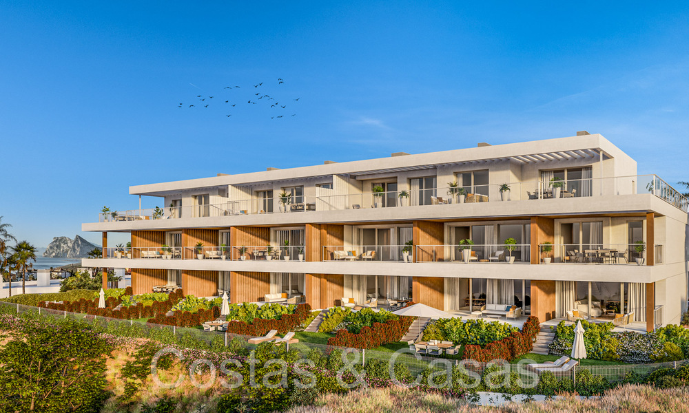 Nuevo en el mercado. Elegantes apartamentos en venta en un entorno privilegiado de golf en San Roque, Costa del Sol 65061