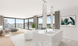Nueva villa con estilo arquitectónico moderno en venta en el valle del golf de Nueva Andalucía, Marbella 65919 