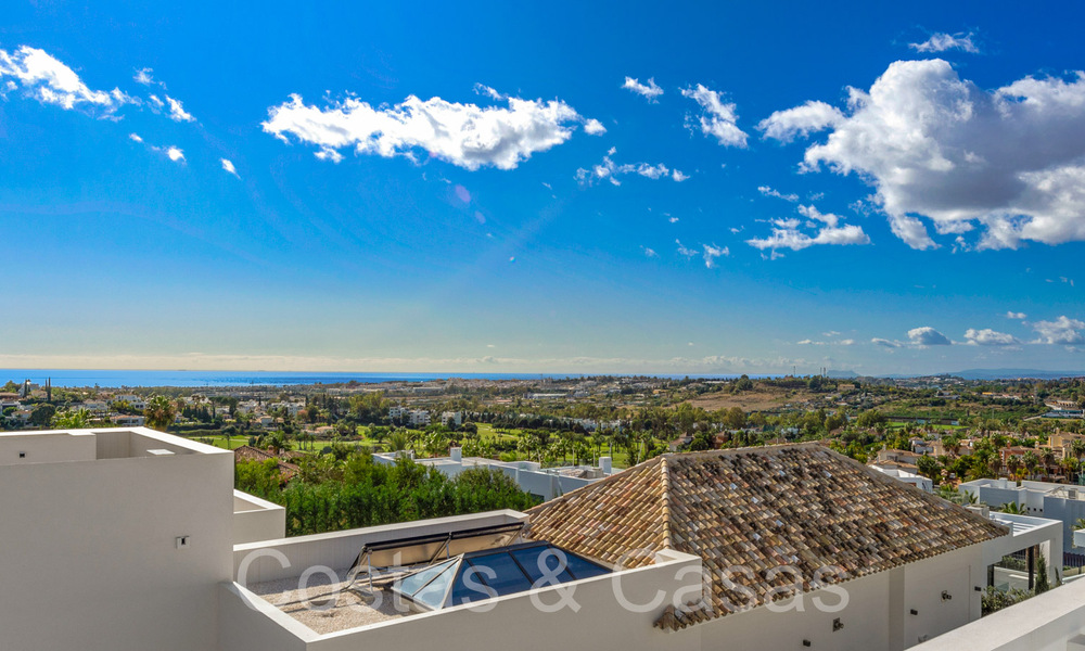 Nueva villa con estilo arquitectónico moderno en venta en el valle del golf de Nueva Andalucía, Marbella 65930
