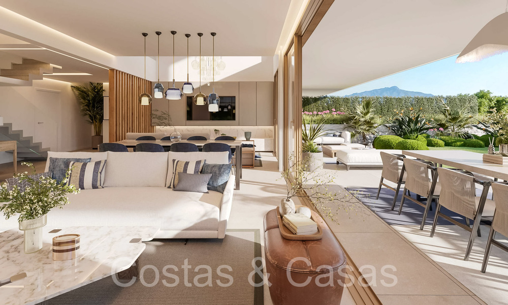 Casas adosadas nuevas y modernas en venta en un complejo boutique, en la Nueva Milla de Oro entre Marbella y Estepona 66239