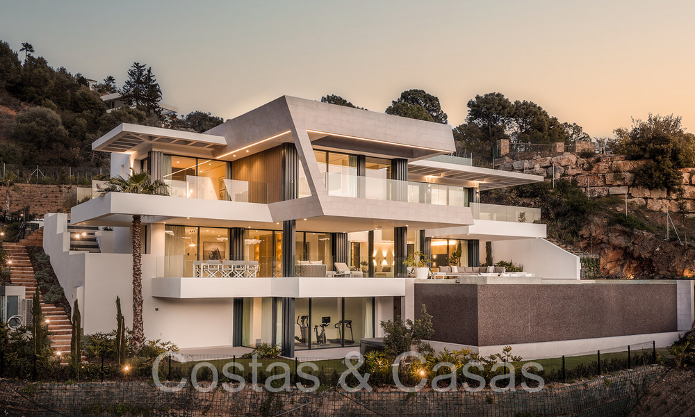 Nueva villa arquitectónica en venta en una urbanización segura en Marbella - Benahavis 66533