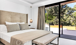 Villa de lujo contemporánea y sostenible con piscina privada en venta en Nueva Andalucía, Marbella 66911 