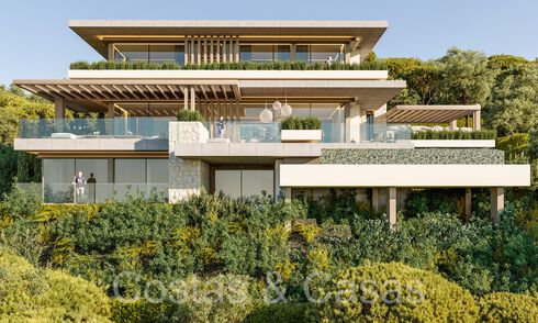 Parcela edificable + proyecto para una villa avanzada de nueva construcción en venta en una exclusiva urbanización cerrada en las colinas de Marbella - Istán 67798
