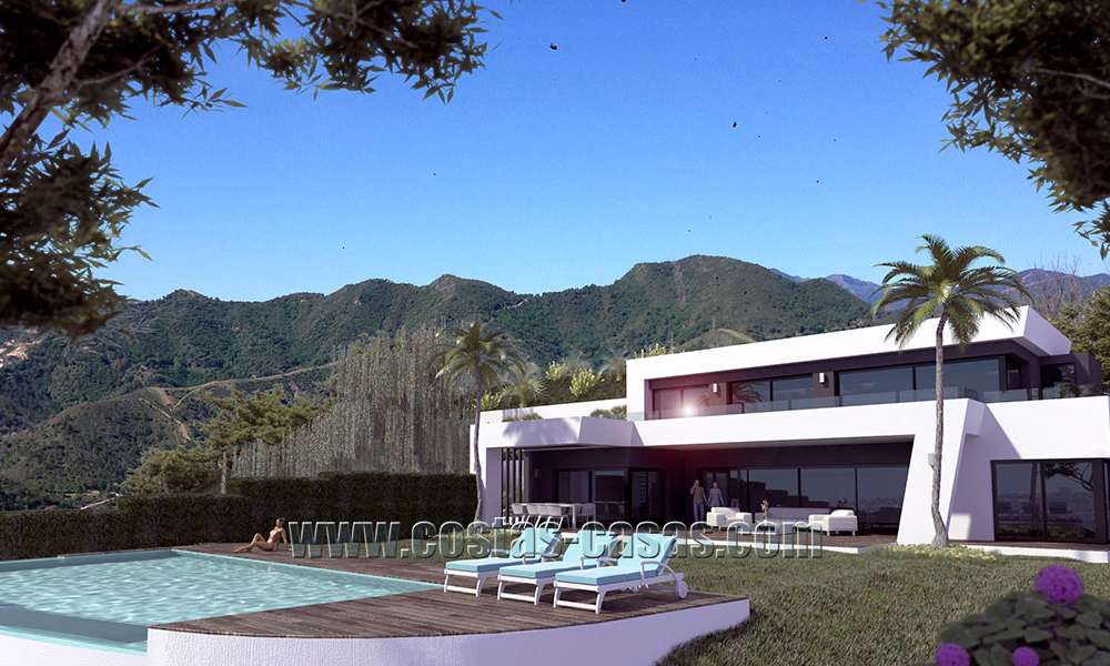 Nueva villa moderna en venta en Marbella con vistas al mar 4455