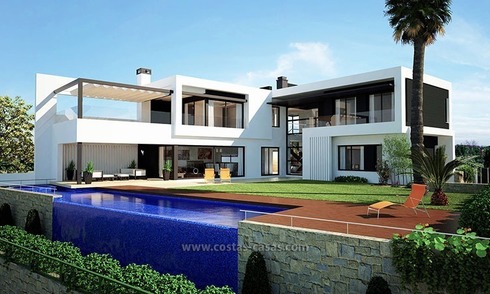 Moderna Villa en venta, primera línea de Golf, Nueva Andalucía – Marbella 