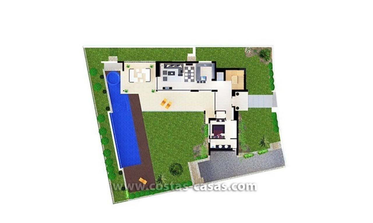 Moderna Villa en venta, primera línea de Golf, Nueva Andalucía – Marbella 25