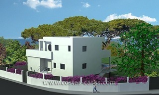 Nuevas villas frente a la playa de estilo moderno en venta en Marbella 2