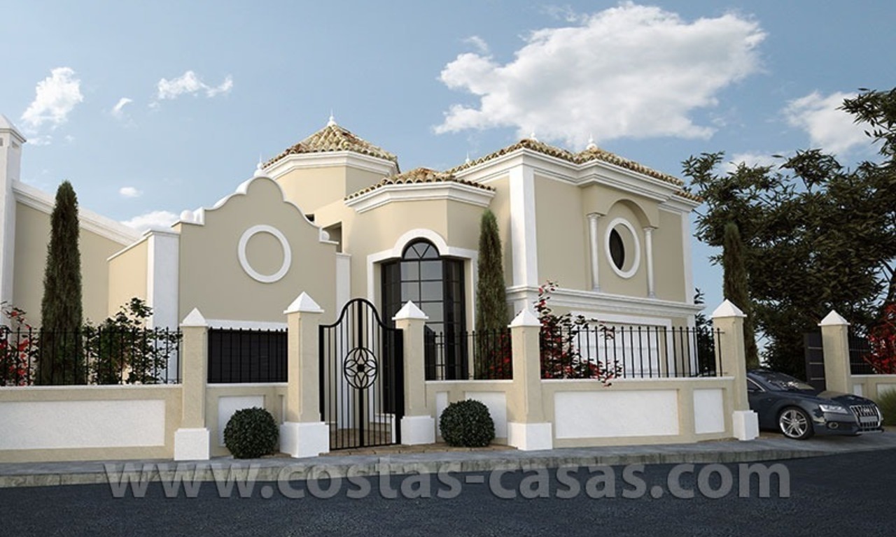 En Venta: Nueva villa de lujo de estilo clasico en Marbella 1