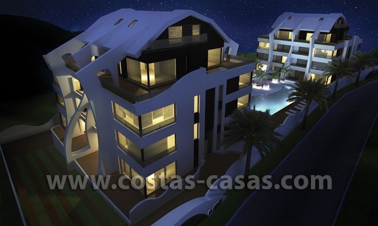 En Venta: Nuevos apartamentos de diseño moderno cerca de la playa en Marbella 0