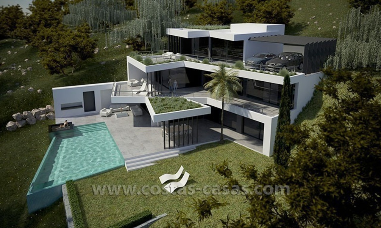 Nueva villa de lujo moderna a la venta en Marbella 0