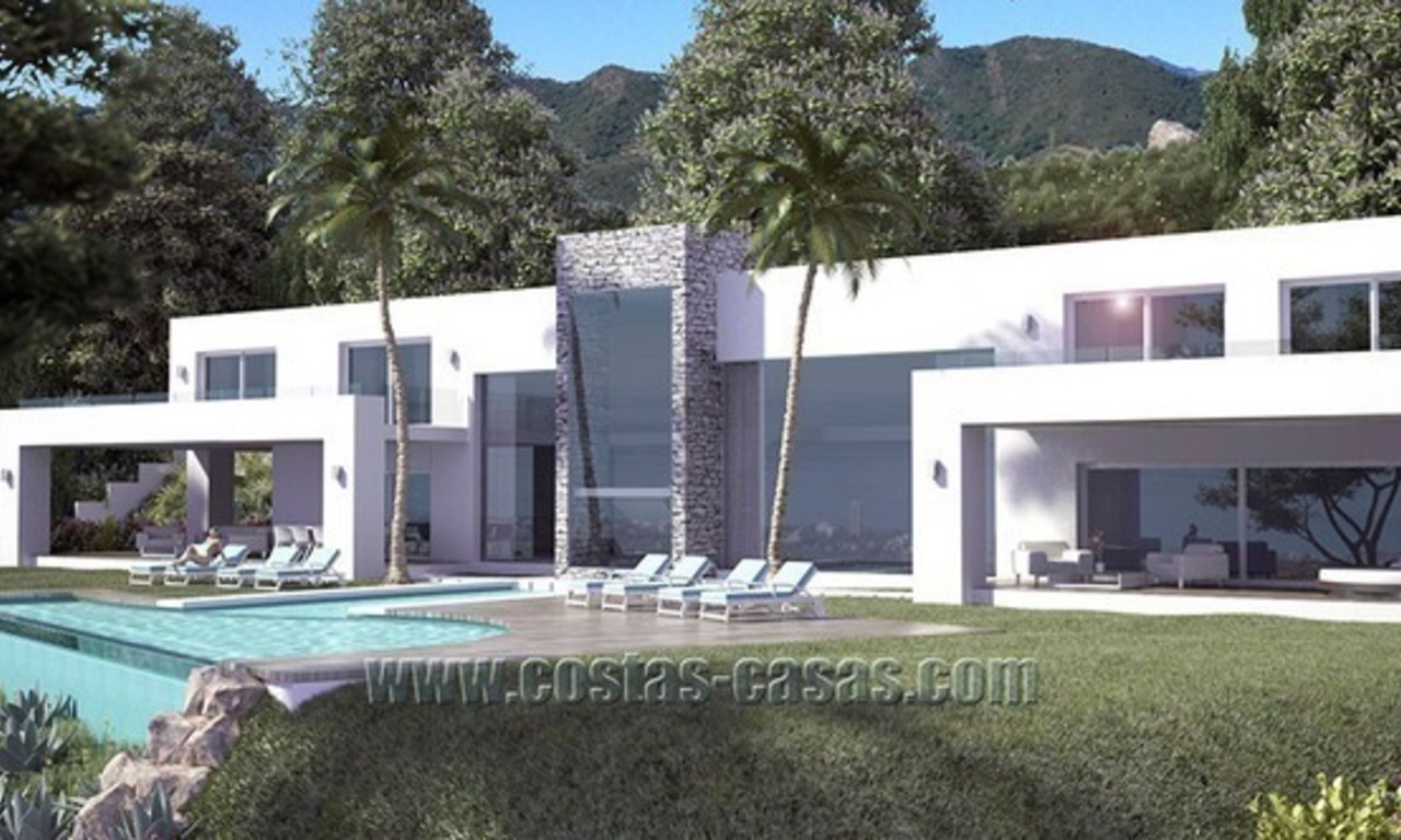 Nueva villa de lujo moderna en venta en Marbella, Costa del Sol 1
