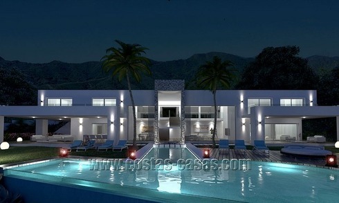 Nueva villa de lujo moderna en venta en Marbella, Costa del Sol 