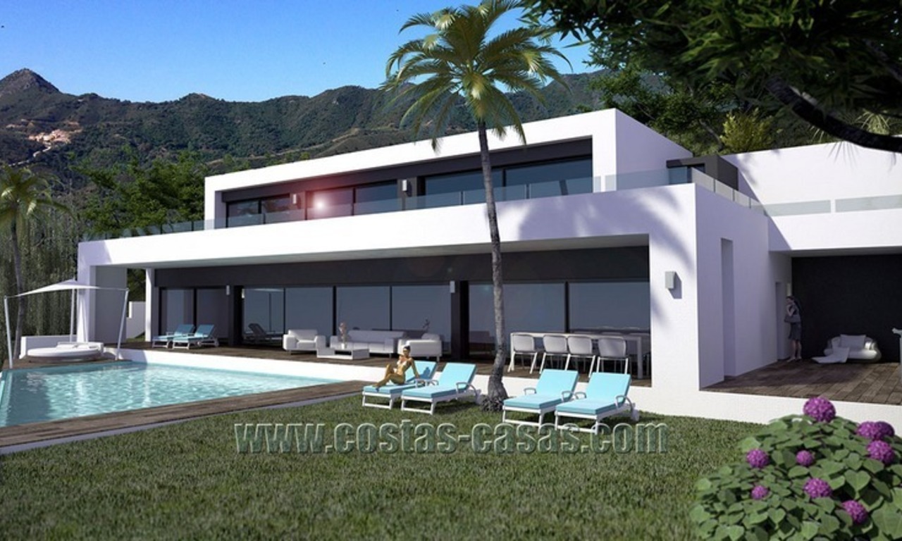 Nueva villa de lujo moderna, con mucho estilo y espacio en venta en Marbella 0