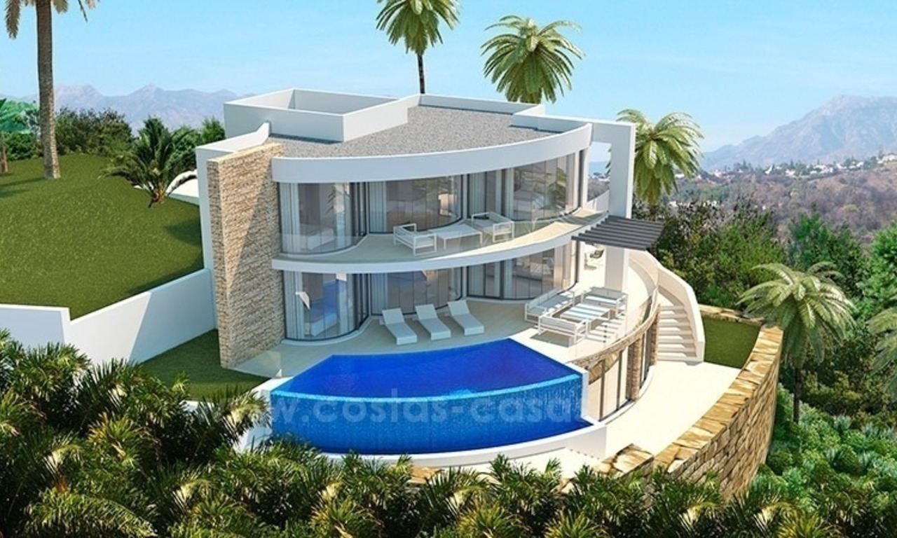 Villa de lujo de estilo moderno en venta en Benahavis - Marbella 0