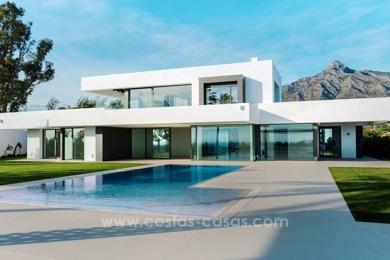 Nueva Villa moderna en venta en la Milla de Oro en Marbella