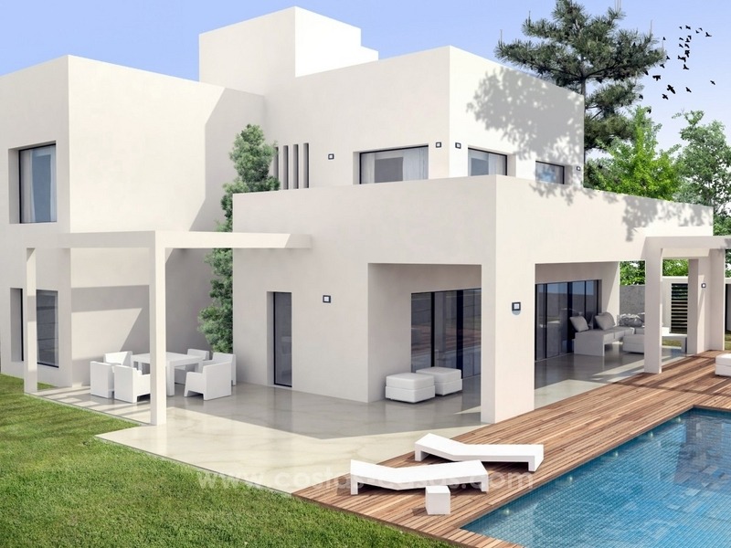 Villas de nueva construcción de estilo moderno a la venta, en la playa de San Pedro, Marbella